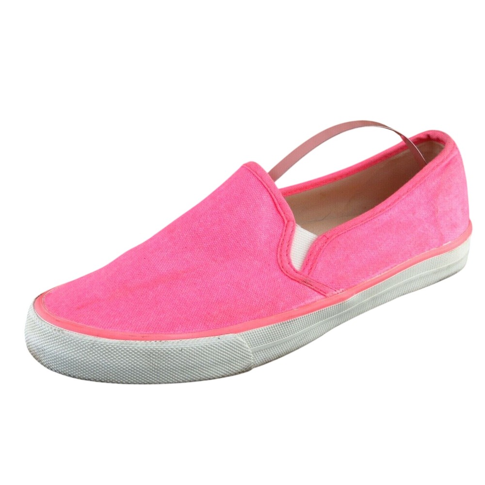 American Eagle Outfitters Size 8 M Neon Pink Loafer Shoes Fabric Women